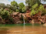 Cascada do Pego do Inferno en Portugal.