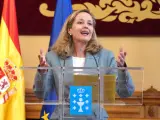 Imagen de archivo de la vicepresidenta primera y ministra de Asuntos Económicos del Gobierno central, Nadia Calviño.
