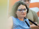 La fins ara vicepresidenta de la Generalitat valenciana i portaveu del Consell, Mónica Oltra, compareix per a anunciar la seua dimissió.