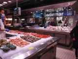 Supermercado alimentos pescados