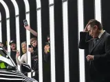 Elon Musk, en la inauguración de su fábrica en Berlín.