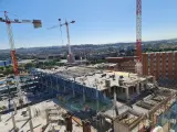 Imagen de las obras de construcción del nuevo edificio del hospital 12 de Octubre de Madrid.