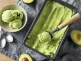 Un helado de aguacate.