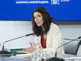 La ministra de Justicia, Pilar Llop, ofrece una rueda de prensa tras el Consejo de Ministros celebrado en Moncloa, a 19 de julio de 2022, en Madrid (España).