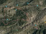 Sucesos.- Un incendio forestal en La Vall d'Alcalà quema 1.900 m2