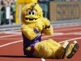 Legend the Bigfoot, la mascota del Mundial de Atletismo.