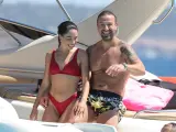 Rafa Mora y Macarena Millán durante sus vacaciones.