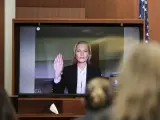 Kate Moss declara en el juicio entre Johnny Depp y Amber Heard a través de una videoconferencia.