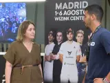 Marta Rivera asiste a los preparativos de la fase final de Madrid Premier Padel
