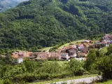 Pueblo Pola de Lena en Asturias