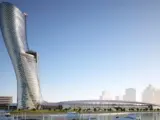 El rascacielos Capital Gate, ubicado en Abu Dhabi, ostenta desde 2010 el premio Guinnes World Records al edificio más inclinado del mundo hecho por el hombre. Dicha inclinación es de 18º hacia al oeste, más de cuatro veces superior a la de la Torre de Pisa.