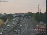 La carretera A-5 sobre las 20:30 de este viernes.