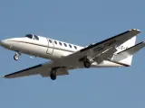 Un avión Cessna 550B, similar al Cessna 551 que se estrelló en el mar Báltico.