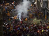 Manifestación de la Diada 2021 en Barcelona.