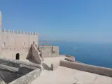 Vista del Mediterráneo desde el castillo de Peñíscola.