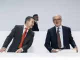 El CEO de Repsol, Josu Jon Imaz, y el presidente del grupo energ&eacute;tico, Antonio Brufau