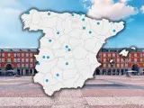 El mapa de las 20 plazas m&aacute;s bonitas de Espa&ntilde;a