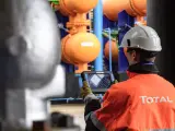 Operario de la petrolera francesa TotalEnergies