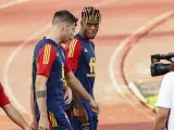 Nico Williams, durante un entrenamiento con la selección absoluta.