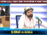 Debate sobre el periodismo entre Xokas y el periodista Alcalá.