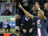 El mensaje de Kylian Mbappe en sus redes sociales antes del partido entre el PSG y el Olympique de Marsella.