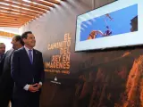 El presidente de la Junta, Juanma Moreno, en el nuevo centro de visitantes del Caminito del Rey.