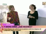 Emma García y la abogada Teresa Bueyes en 'Fiesta'.