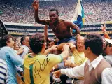 Pelé tras ganar el mundial de México 70
