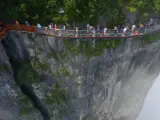 Pasarela de cristal, Monta&ntilde;a de Tianmen, Zhangjiajie, China