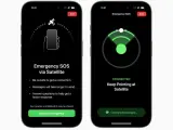 La nueva función de emergencias SOS vía satélite de iPhone 14.