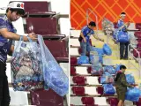 El aplaudido gesto de los aficionados de Japón tras recoger la basura de las gradas