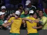 Celebración del equipo australiano