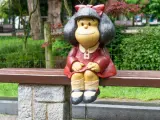 Estatua de Mafalda en Oviedo.