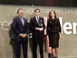 Fernando de Yarza, presidente de Henneo, José María Álvarez-Pallete, Telefónica y María Jesús Montero, ministra de Hacienda y Función Pública