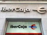 Oficina de Ibercaja, a 18 de julio de 2022, en Madrid (España).