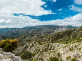 En este parque natural el paisaje es escarpado y abrupto, y presenta numerosas crestas y profundos valles como el ca&ntilde;&oacute;n del r&iacute;o Verde. Su punto m&aacute;s alto es el pico de La Maroma, que alcanza los 2.066 de altura.