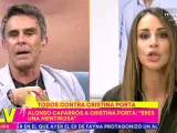 Alonso Caparrós y Cristina Porta en 'Sálvame'.