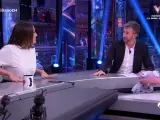 Tamara Falcó y Pablo Motos, en 'El Hormiguero'.