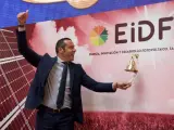 Fernando Romero, director general de EIDF, durante el toque de campana en julio de 2021.