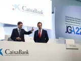José Ignacio Goirigolzarri, presidente de Caixabank, y Gonzalo Gortázar, consejero delegado.