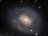 La fotografía de la galaxia espiral NGC 7469 capturada por el James Webb.