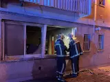 Incendio en el que han intervenido el Cuerpo de Bomberos de la Comunidad de Madrid.