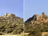 Montaje de los Castillos de Calatrava la Nueva y Salvatierra.