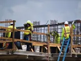 Trabajadores de la construcción.