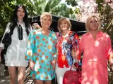 Mar&iacute;a Teresa Campos, celebrando su 78 cumplea&ntilde;os con sus hijas, Terelu Campos y Carmen Borrego, y su nieta, Alejandra Rubio.