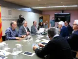 Reunión de responsables del departamento de Salut y Médicos de Catalunya.