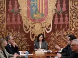 La presidenta de la Comunidad de Madrid, Isabel Díaz Ayuso, preside el Consejo de Gobierno en Alcalá de Henares.