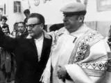 Pablo Neruda y Salvador Allende.