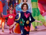 Agatha Ruiz de la Prada en su desfile en la MBFWM