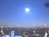 Imagen del meteorito iluminando el cielo de Francia.